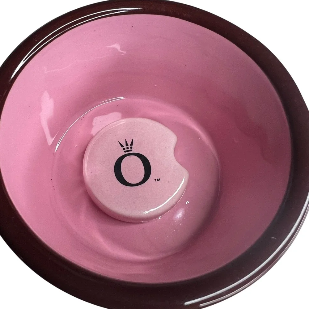 Retired Pandora Breast Cancer Ribbon Cupcake Ceramic Trinket Jewelry Box Pink